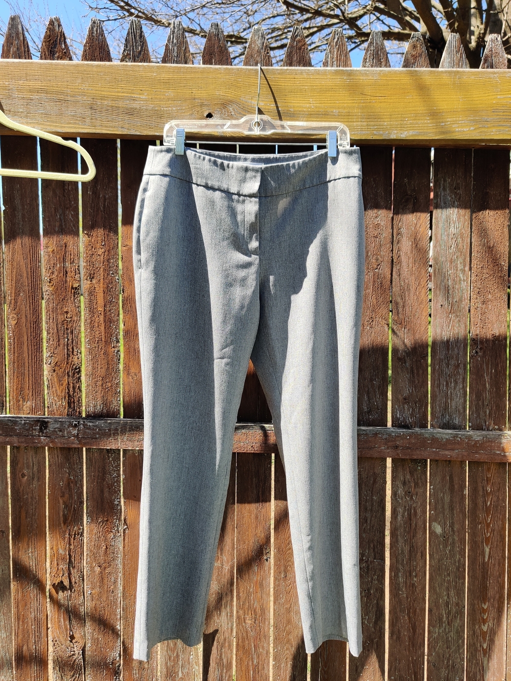 Kasper Gray Straight-Leg Dress Trousers